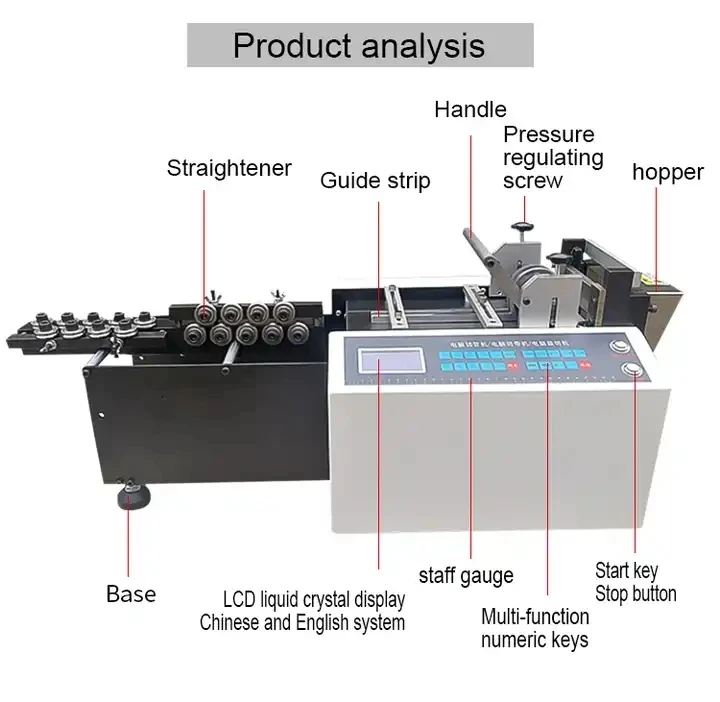 Rope Wire Iron Wire metal Cutting Machine, 1-7MM steel wire cutting machine with increased motor size