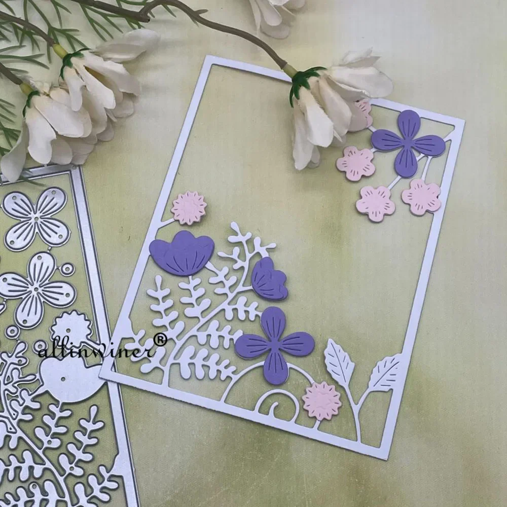 

Металлические вырубные формы-трафареты для декоративной резки в виде цветочных листьев для скрапбукинга, тиснения и рукоделия