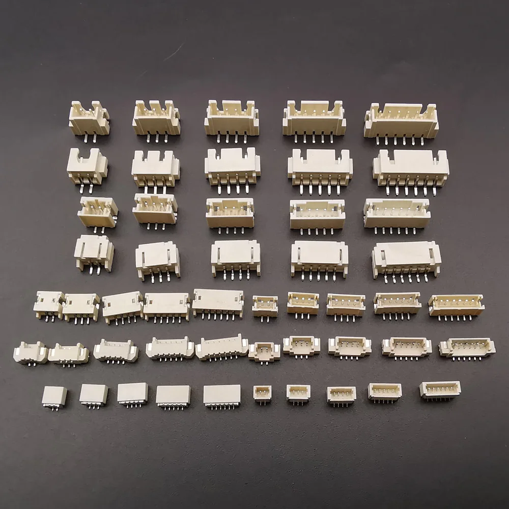 10Pcs PH 2.0 /XH 2.54 /ZH 1.5 /JST 1.25mm /SH 1.0mm Horizontal / Vertical Male Pin Plug Housing SMD Connector 2/3/4/5/6 Pin