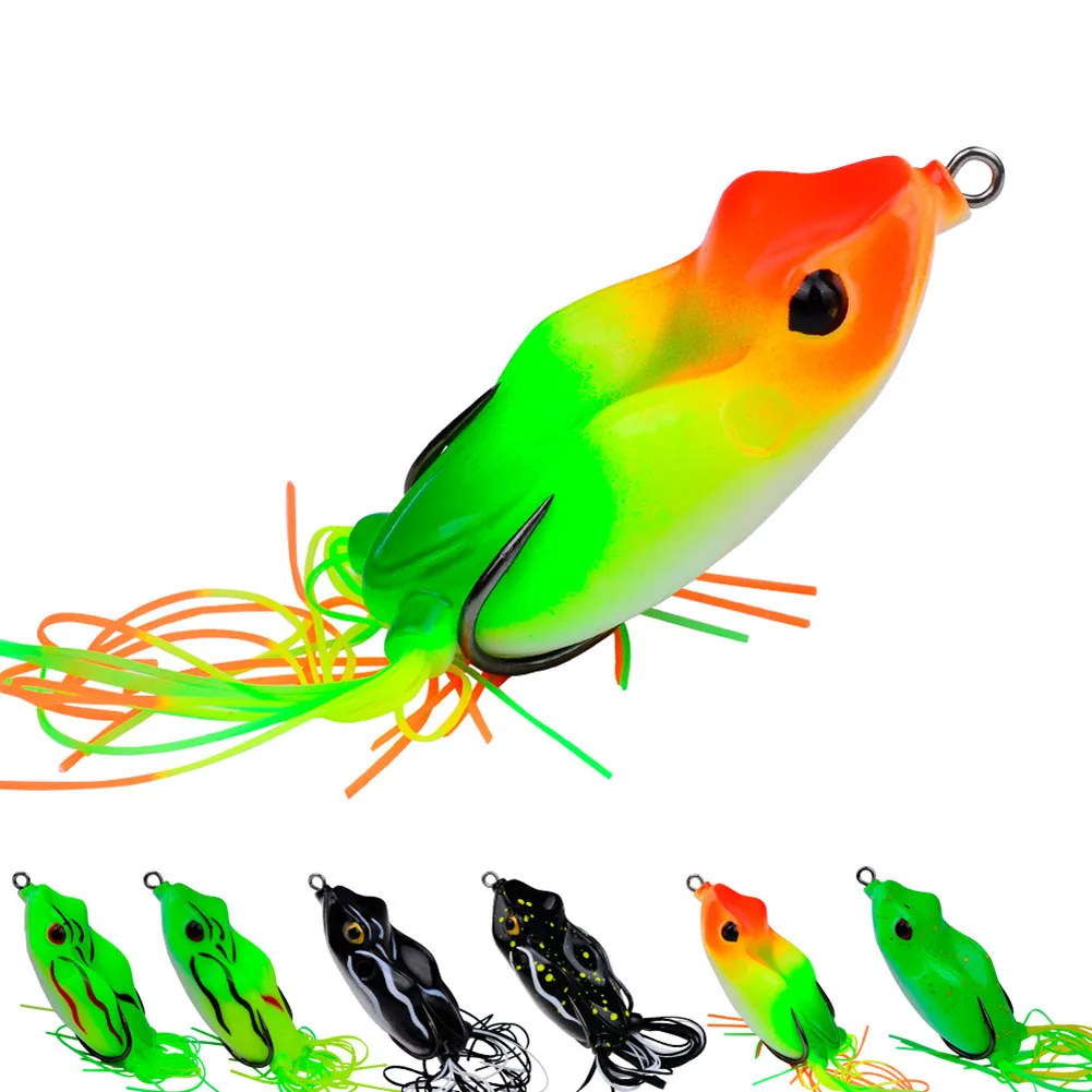 

Fishing Lures Kit Set Realistic Prop Frog Soft Swimbait Floating Bait For Freshwater Saltwater Kicking Leg Frogs 6.5cm /16g