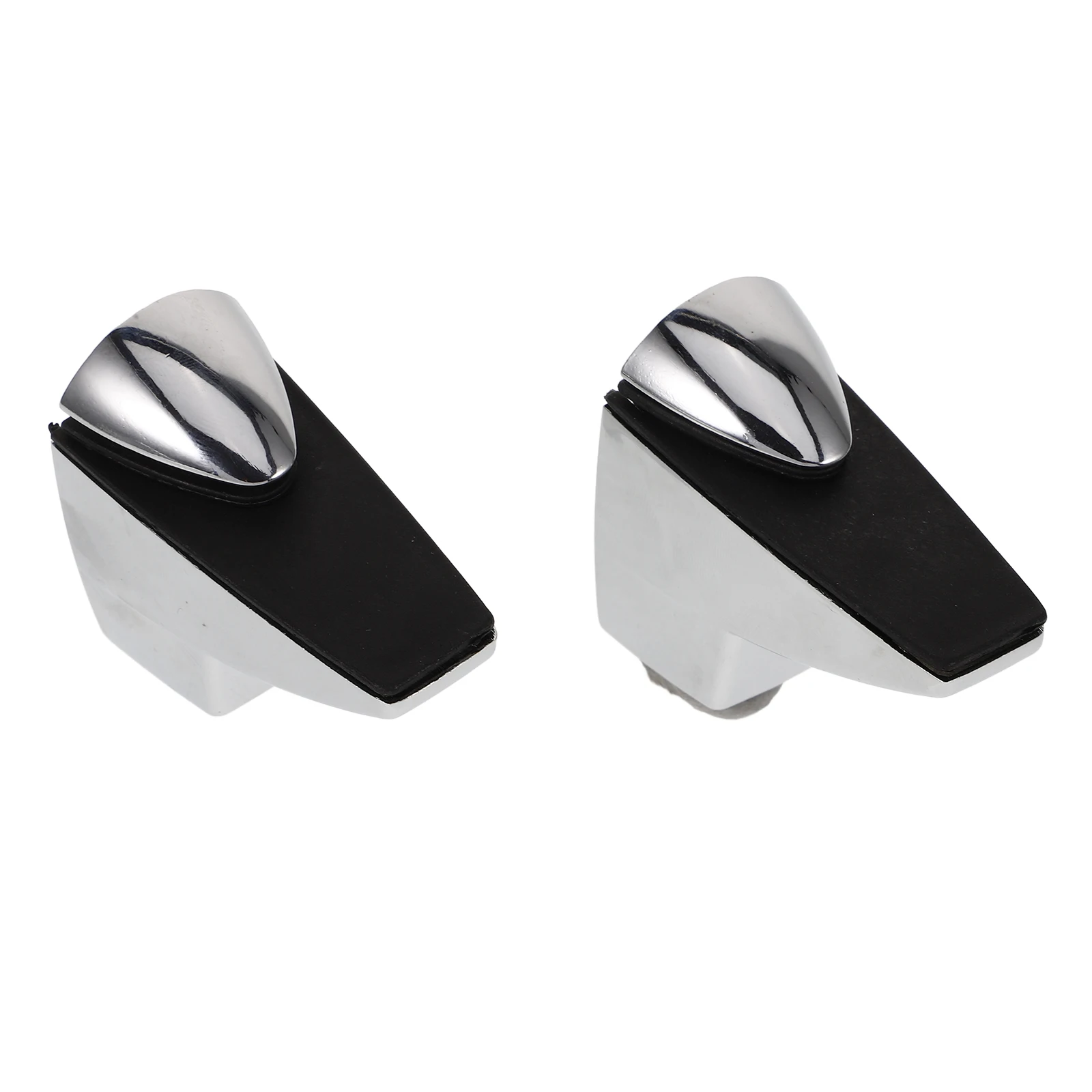 2Pcs Glass Shelf Brackets Zinc Alloy Practical Stable Design Easy Installation Shower Glass Panel Holder Support Hardware