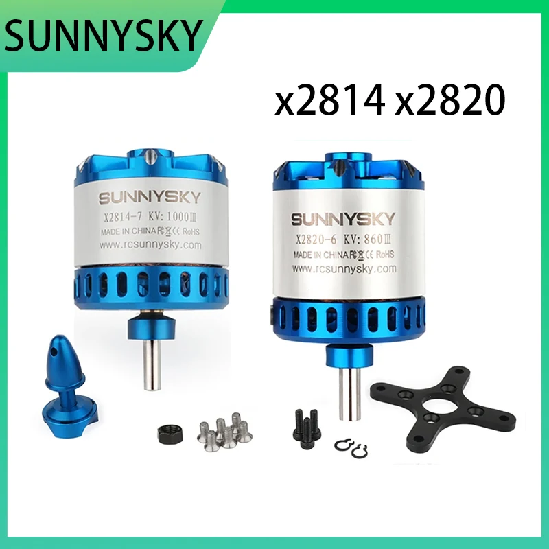 

SUNNYSKY X2814-III X2820-III Бесщеточный двигатель 445KV 570KV 860KV 900KV 1200KV Самолеты в оригинальной коробке с фиксированным крылом