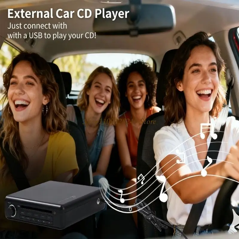 N5KD Practical Vehicle Music Device Including USB AUX Ports And Shockproof Build For Uninterrupted Play
