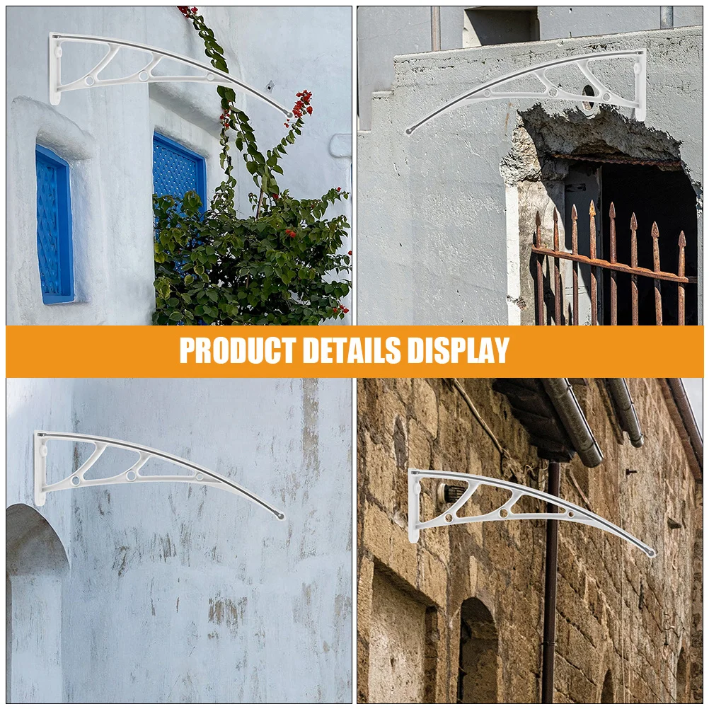

Plastic Steel Bracket Reinforced Awning Support For Patio Door Window Outdoor Rain Shelter Mounting Hardware