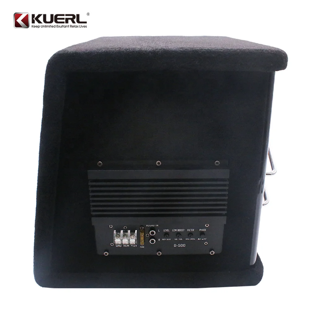 Fabryka hurtowa subwoofer samochodowy wzmacniacz wysokiej mocy 12V aktywny subwoofer samochodowy 10 cali