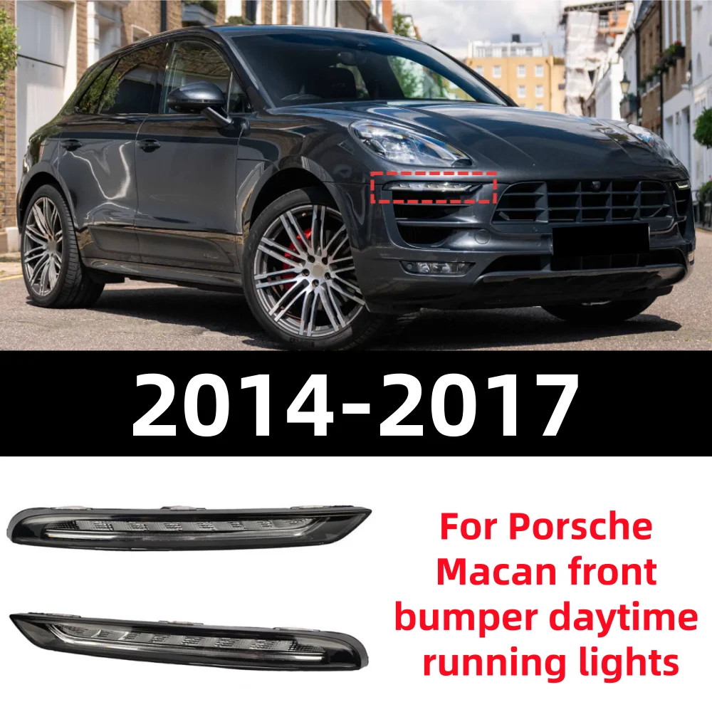 

Для Porsche Maca 2014-2017 автомобильный передний бампер дневные ходовые огни OE: 95B941181A 95B941182A