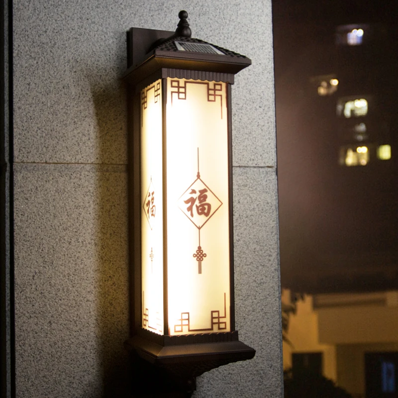 

TEMAR Outdoor Solar Wall Lamp Creativity Chinese Sconce Light LED Waterproof IP65 for Home Courtyard Villa Porch