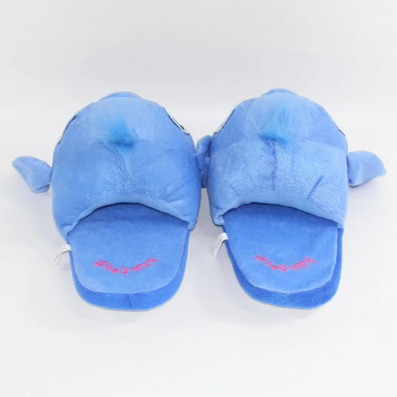 Disney Lilo & Stitch Plush Slippers Anime Figure Stitch Cosplay Shoes Men Women Couple Indoor Home Shoes Winter Warm Slipper