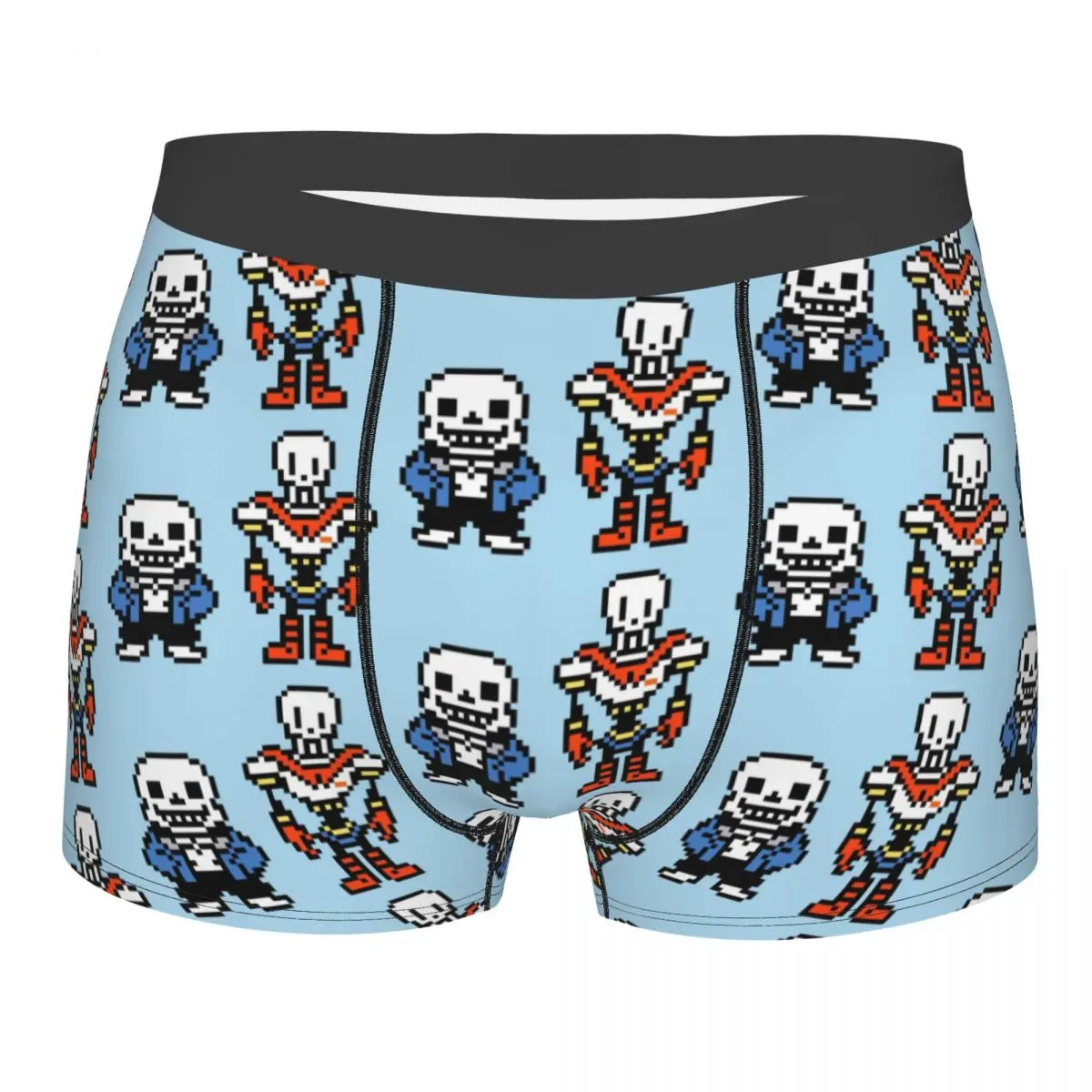 Hombre Undertale Sans y Papyrus ropa interior juego Humor Boxer calzoncillos cortos bragas Homme calzoncillos transpirables S-XXL