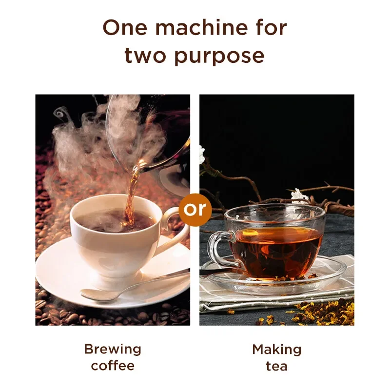 لآلة القهوة الأوتوماتيكية المصنوعة من الفولاذ المقاوم للصدأ سعة 10 أكواب ماكينة صنع القهوة بالتنقيط ماكينة القهوة مع مطحنة مدمجة