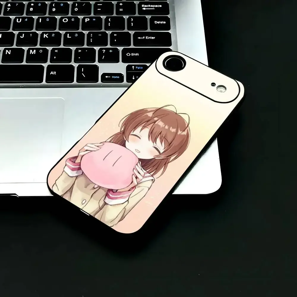 حافظة هاتف The Game Clannad حافظة هاتف عصرية باللون الأسود مصنوعة من مادة TPU لهاتف IPhone 12-17. تصميم مطلي بخاخ الأشعة فوق البنفسجية