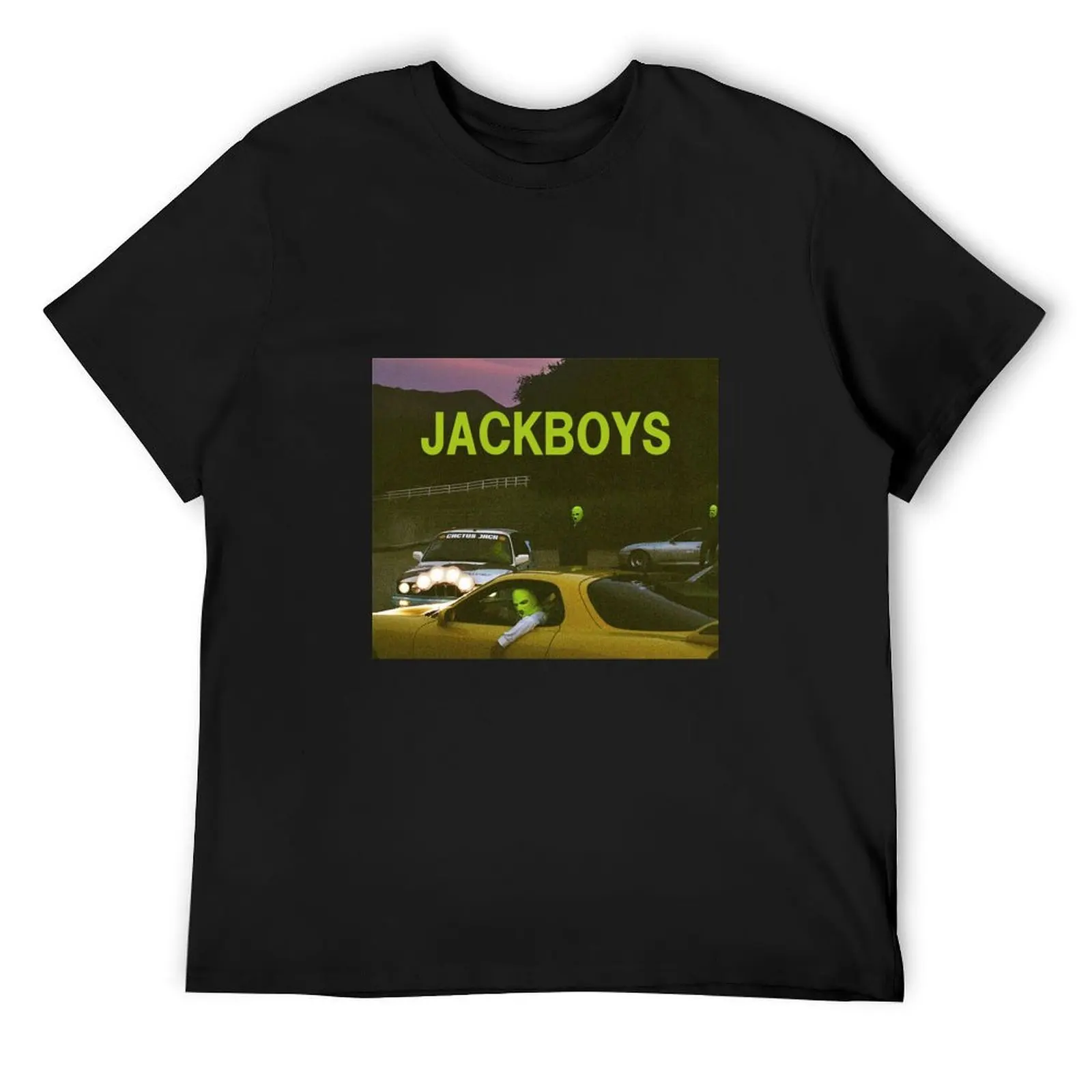 

JACKBOYS MERCH T-Shirt boys animal print vintage Short sleeve tee plain t shirts men