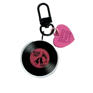 2pcs/set kpopアイドルローズニューアルバムaptアクリルCDキーチェーンインスタイルバックパックペンダントケトリングファンギフトコレクション 12ベストセールスKPOPバラ-2