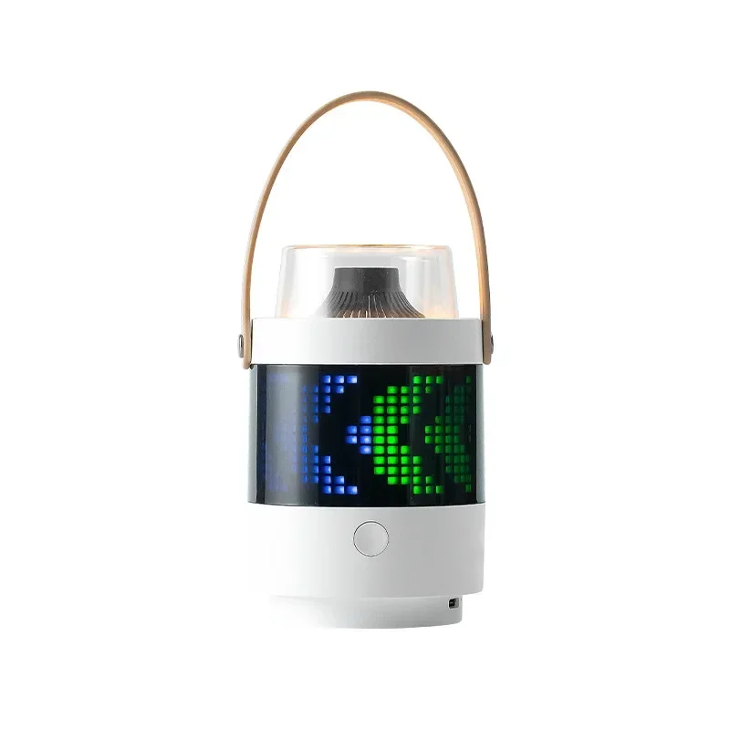 T5 New color light Pixel Wireless Bluetooth audio Sleep clock Alarm clock DIY nightlight 360LED display FM radio.