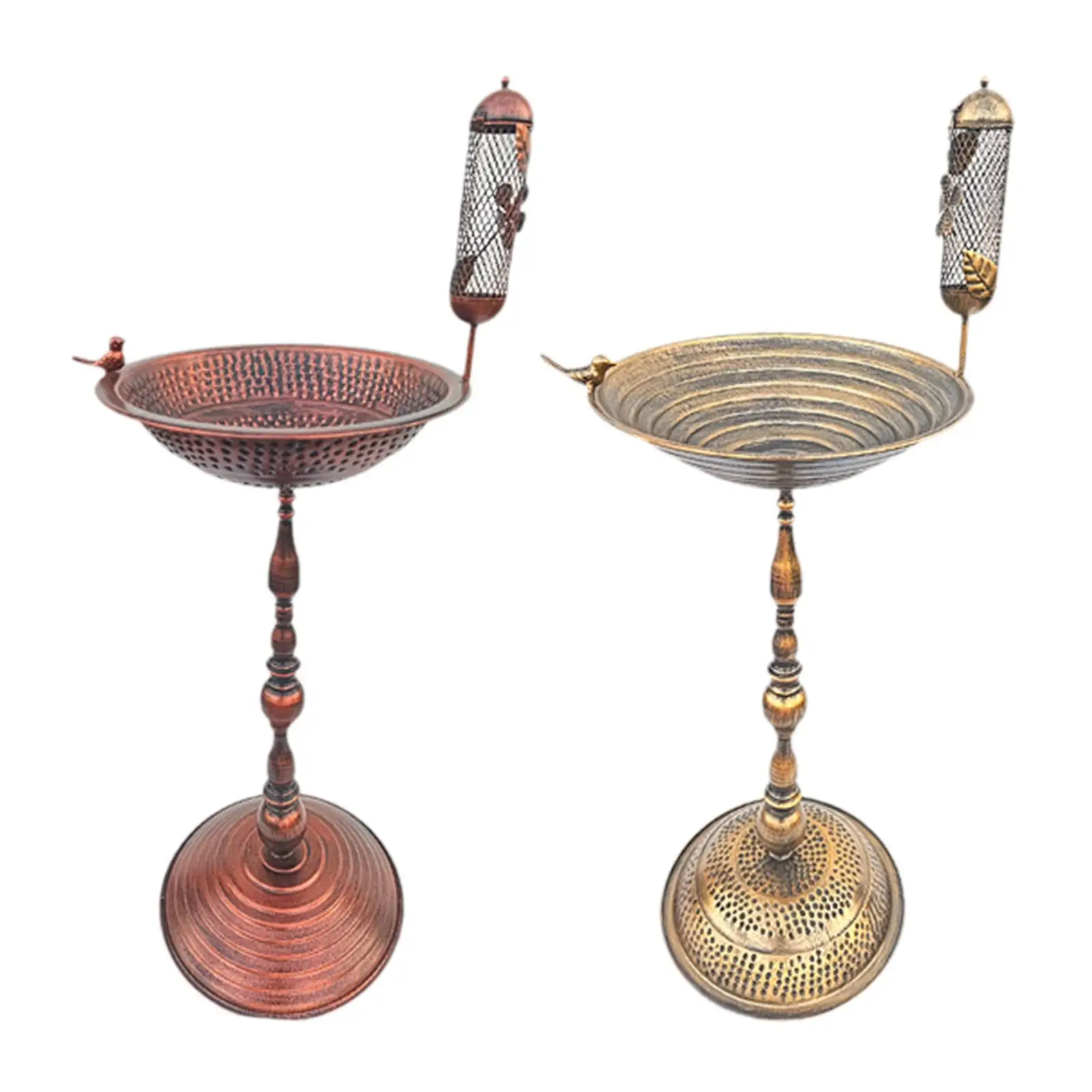 

Bird Bath Bowl with Bird Statue for Outside Lawn Yard Crafts SPA Birdfeeder