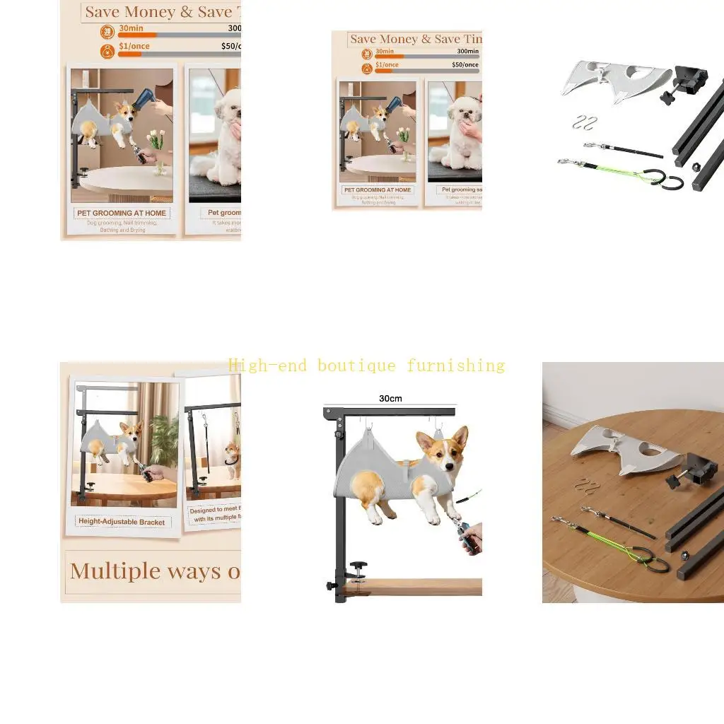 L9NB Small Dog Grooming Support Frame Stand for Routine Trim Work