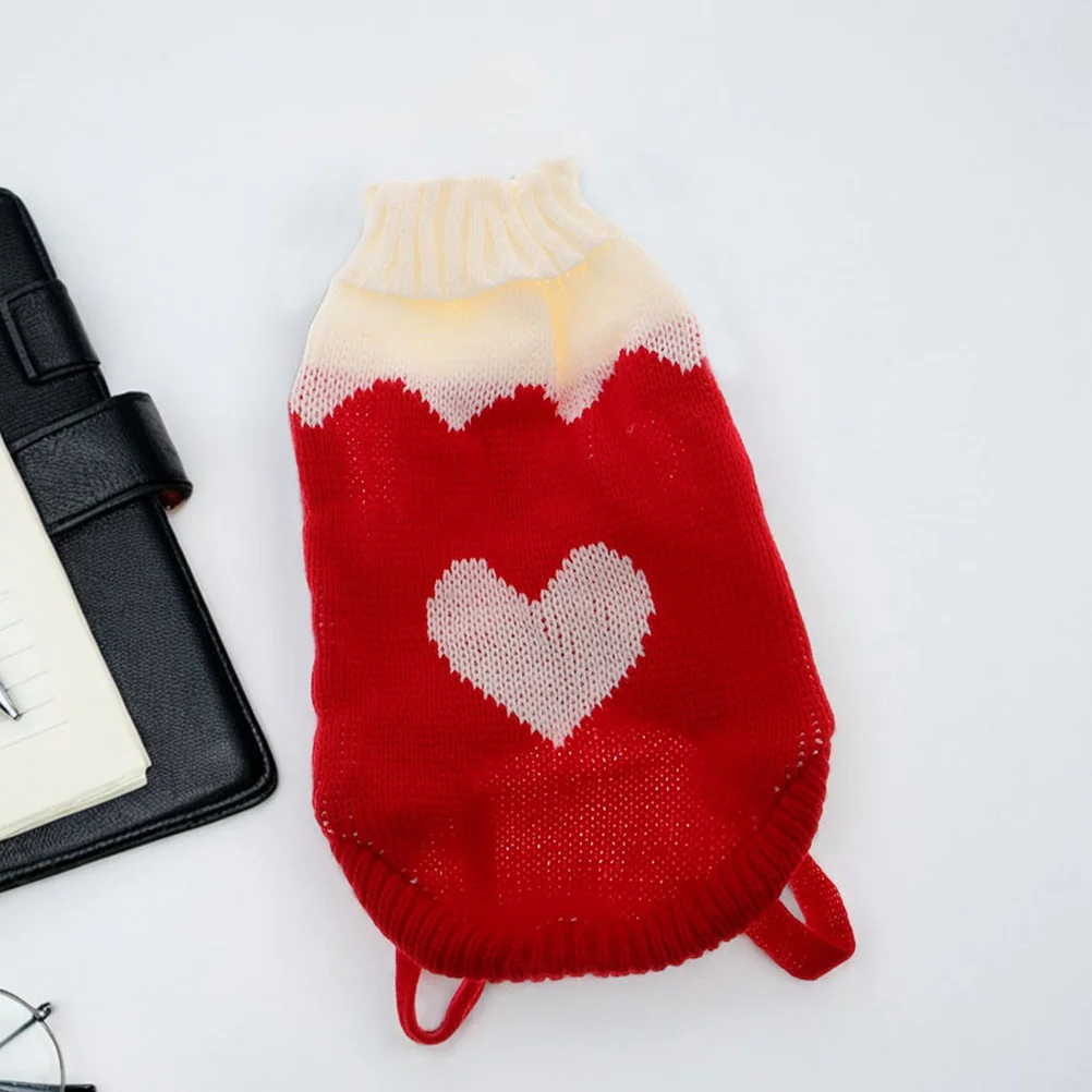 2 قطعة البلوزات الحيوانات الأليفة الدافئة الياقة المدورة محبوك الملابس للكلاب الصغيرة المتوسطة الكبيرة القطط الملابس الشتوية الكلب الملابس الكلب الملابس الدافئة