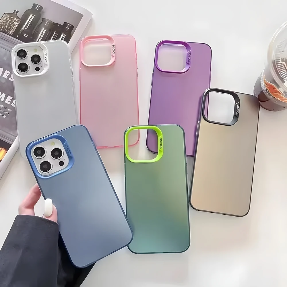 For lPhone 17 16 e 15 14 13 12 11 Pro Max Plus Phone Case For lMDColor Silver Shell T-The North Fashion F-Face view 5