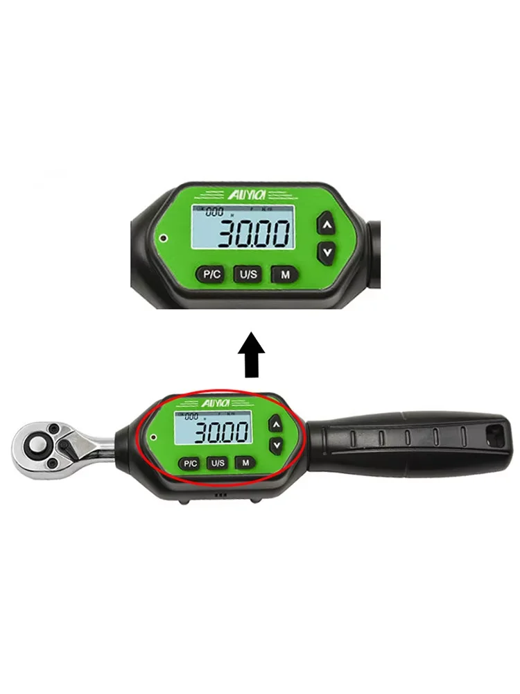 AliExpress Aliyiqi ALIYIQI Digital Torque Wrench 10 30 60 100 Nm 1/4 3/8 1/2 Inch Screen Mini Tool For Bike Motorcycle Repair No Battery