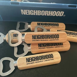 NBHD 휴대용 맥주 오프너, 나무 손잡이, 뚜껑 오프너, 야외 캠핑