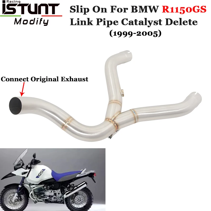 Motorcycle Exhaust Escape Sytem For BMW R1150GS ADV R1150 GS R850R R1150R 1999 - 2005 Slip On Link Pipe Connect Original Muffler