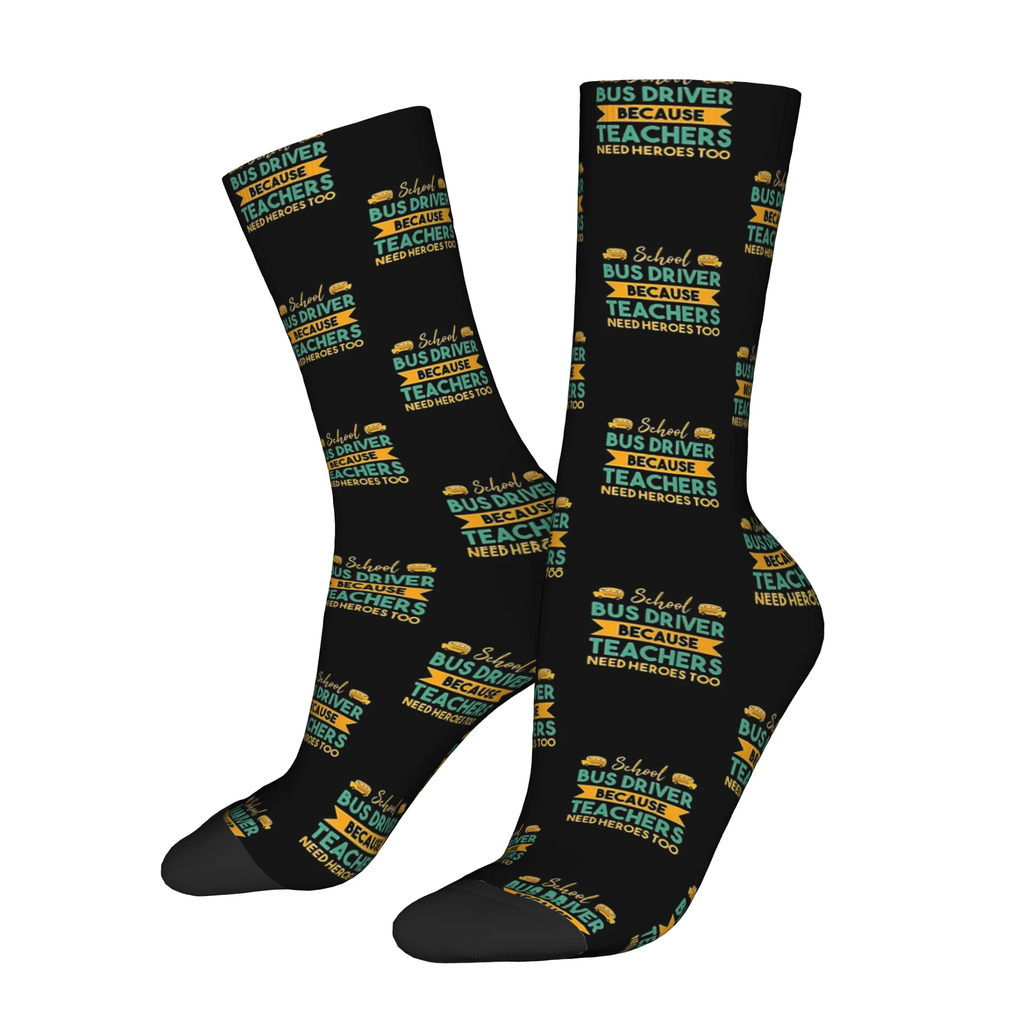 Funny Bus Driver Unisex Winter Socks Hiking Happy Socks Street Style Crazy Sock