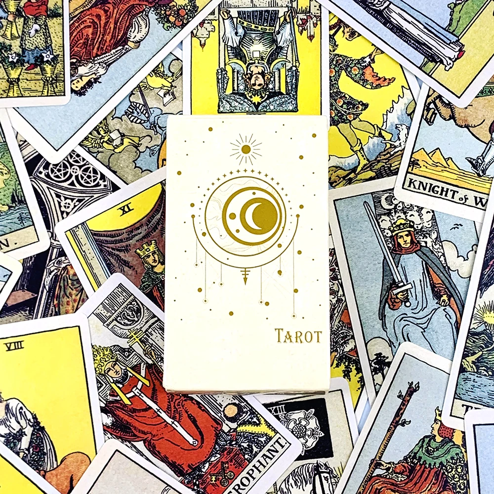 Baraja de cartas de Tarot, 78 Uds., para principiantes fáciles, destino, adivinación, fiesta, juego de mesa