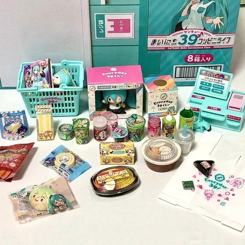 Genuine Re-Ment Hatsune Miku Convenience Store Miniature Anime Figure Secret Wonderland Collection Party On Desk Model Gift Toy view 6