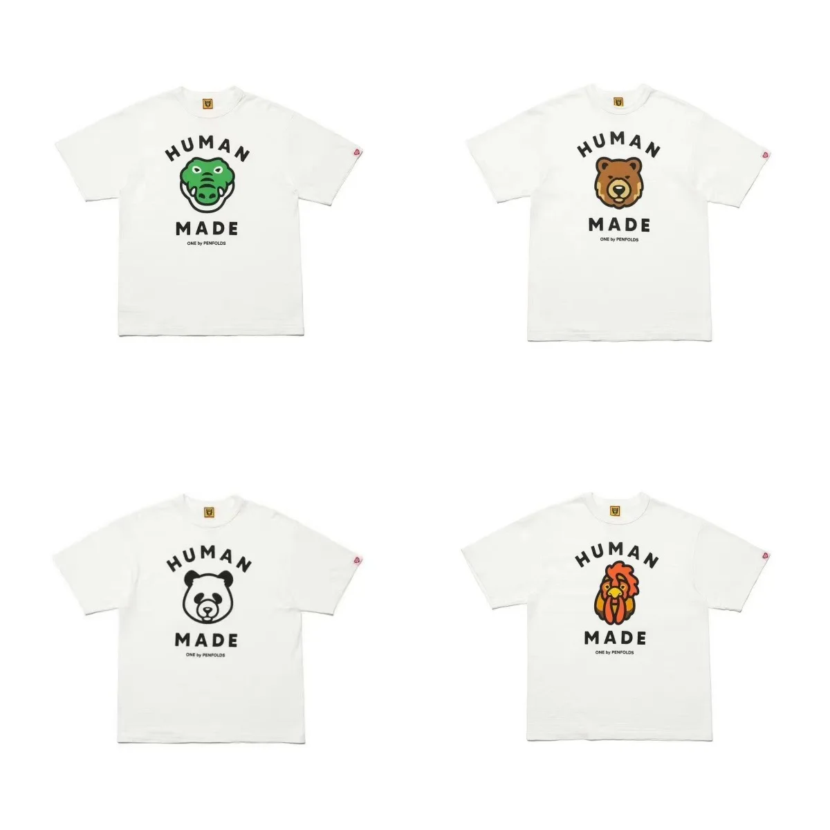 2026 New HUMAN MADE Collaboration Slub Cotton Cute Print T-shirt Men Women Loose Vintage Tee Top