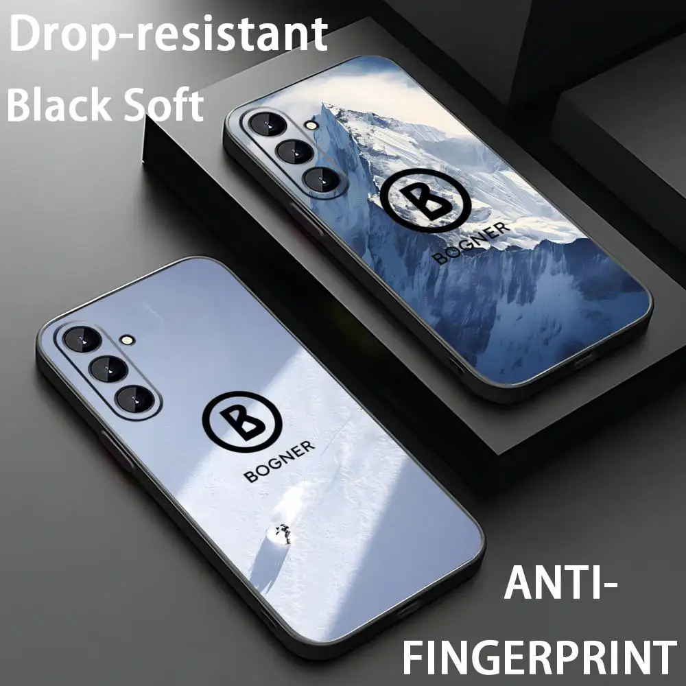 Brand B-Bogner Outdoor LOOG Phone Case For Samsung Galaxy S26 S25 S24 S23 S22 S21 Plus Ultra Fold A Soft Black