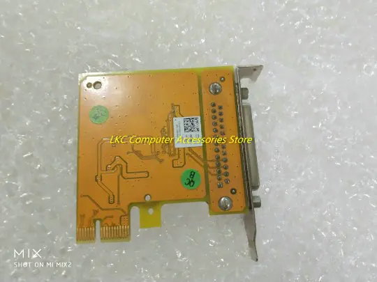 Untuk Dell asli Dell LPT cetakan port paralel PCI-E kartu ekspansi 25-pin 0VG832 setengah tinggi PAR6408A