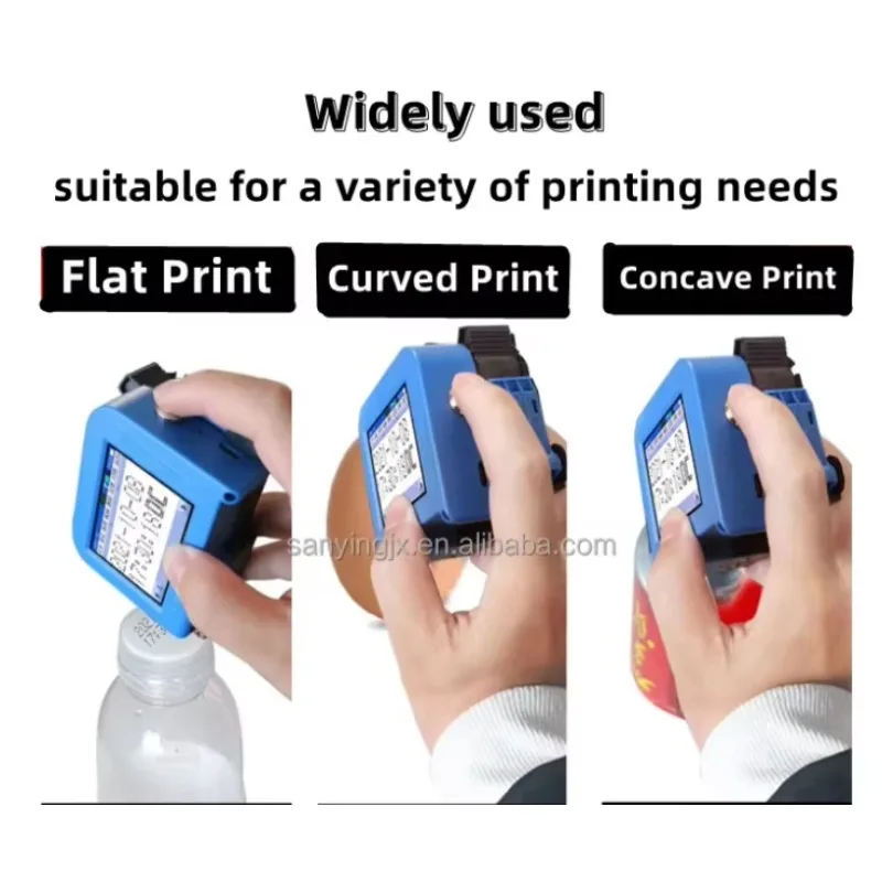 Mini Smart Intelligent Expire Date Tintenstrahldrucker Handheld Digitaler tragbarer Drucker für den Batchcode-Druck von Box-Logo