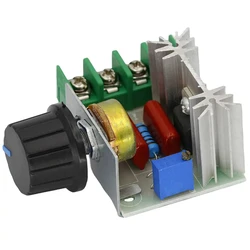 AC 220V 2000W PMW Motor Speed Controller 25A SCR Voltage Regulator Dimming Dimmer Thermostat Electronic Voltage Regulator Module