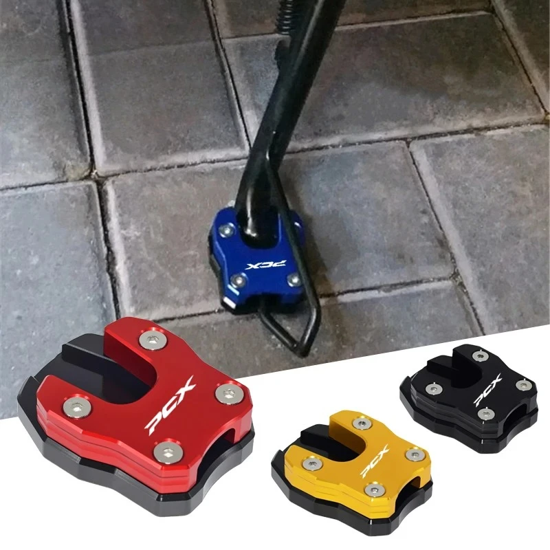 

Motorcycle Side Stand Pad Plate Kickstand Enlarger Support Extension For HONDA PCX125 PCX 125 PCX150 PCX 150 PCX160 2016 - 2023