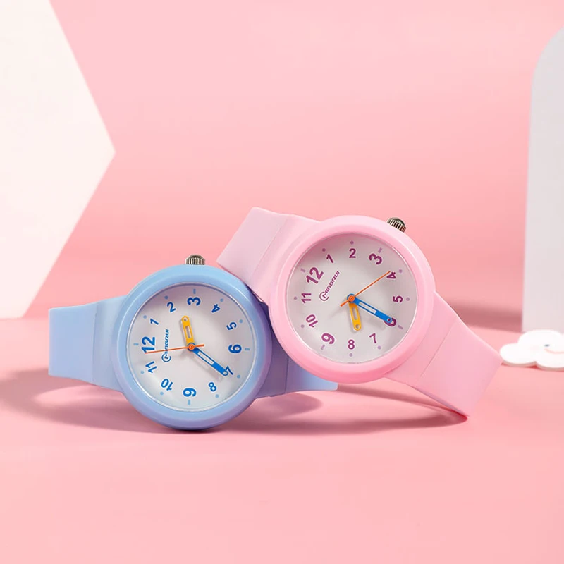 3-12-year-old Watches Primary Secondary School Students Simple Digital Waterproof Boys Girls Children Fashion Quartz Clock Watch