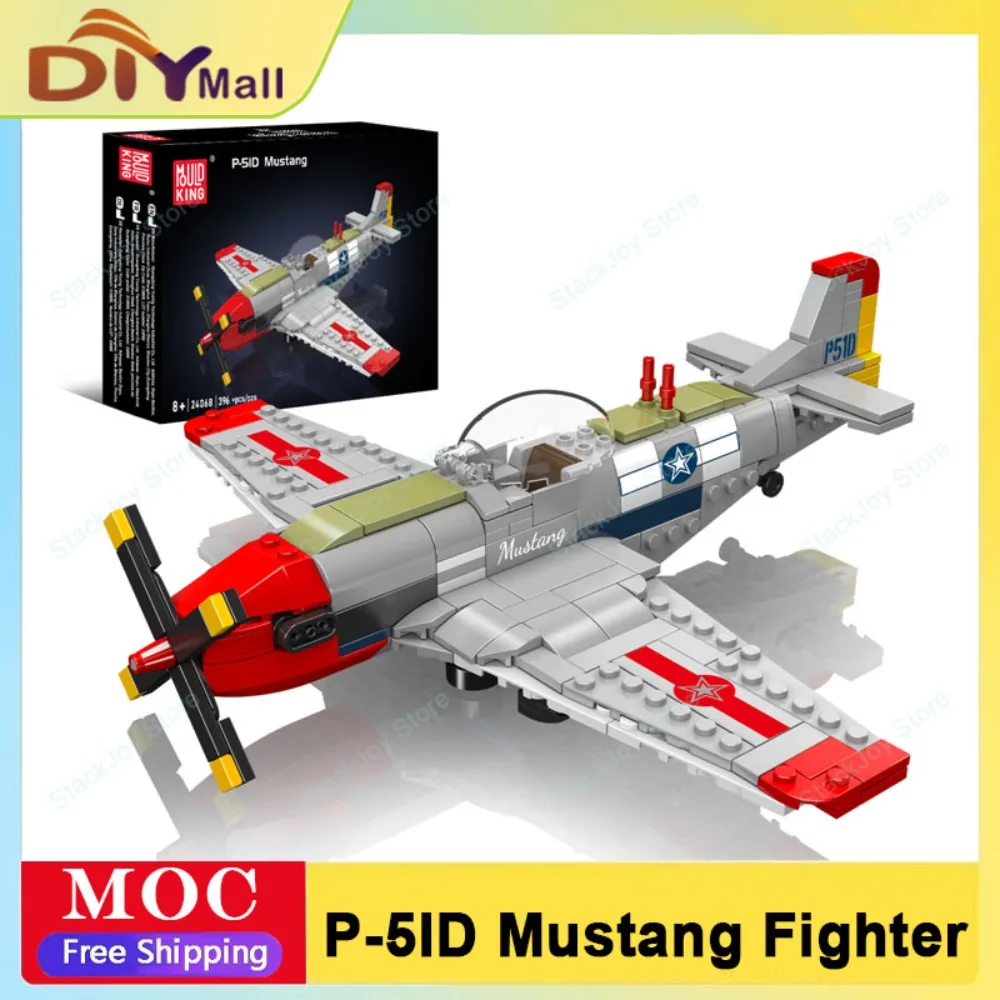 

Mold King 396 шт. P-5ID Mustang Fighter Модель Строительные блоки Набор DIY Развивающая игрушка Вертолет для детей Мальчики Фестивальная игрушка в подарок