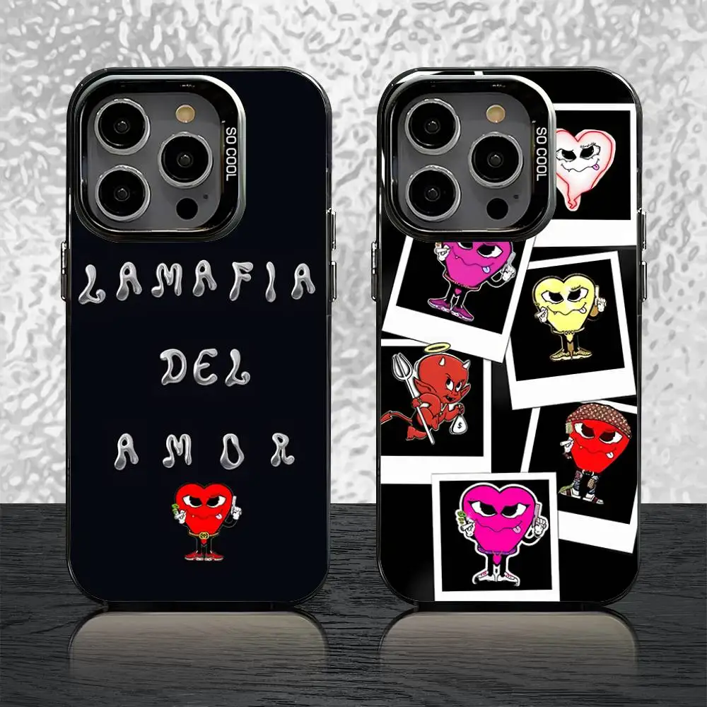 

La Mafia Del Amor Love Mafia Phone Case For iPhone 16,15,14,13,12,11,Pro,XS,Max,Plus,Mini,SE Black Candy Matte Shockproof Cover