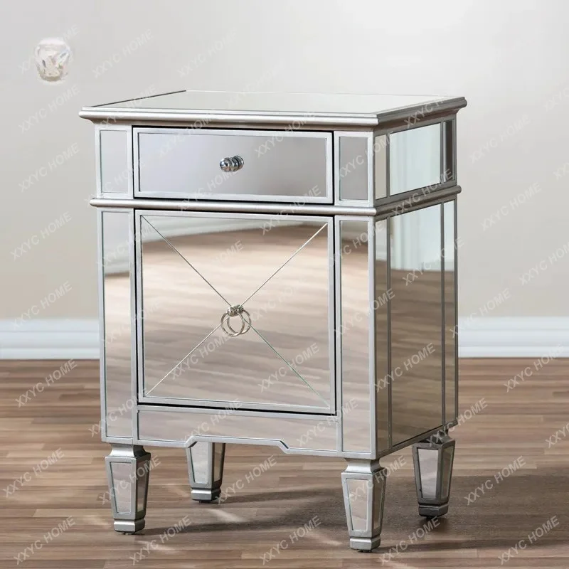 XXneoclassical bedside table side cabinet mirror furniture simple multi-functional drawer storage cabinet