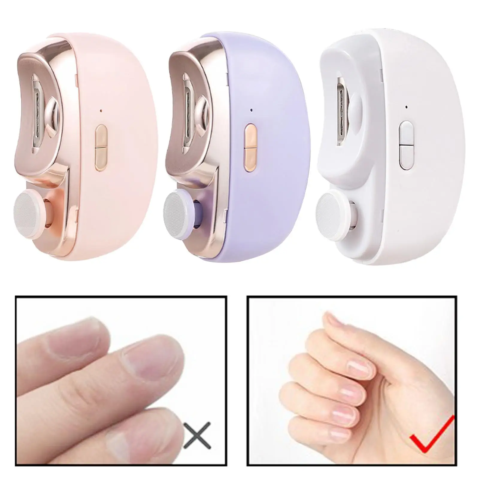 

Electric Nail Clippers, Nail Cutter and File with Nail Storage Box, Rechargeable