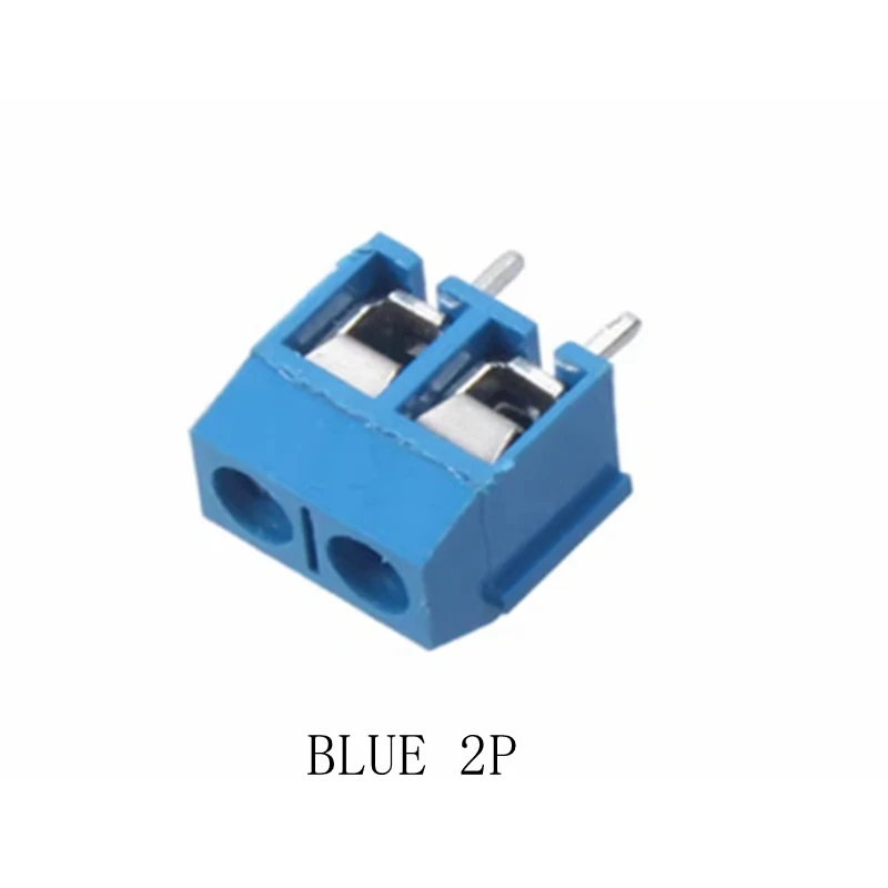 10pcs KF301-2P/KF301-3P/KF301-4P KF301-5.0-2P KF301-5.0-3P KF301-5.0-4P KF301 5.08mm Plug-in Screw Connector Blue/Green