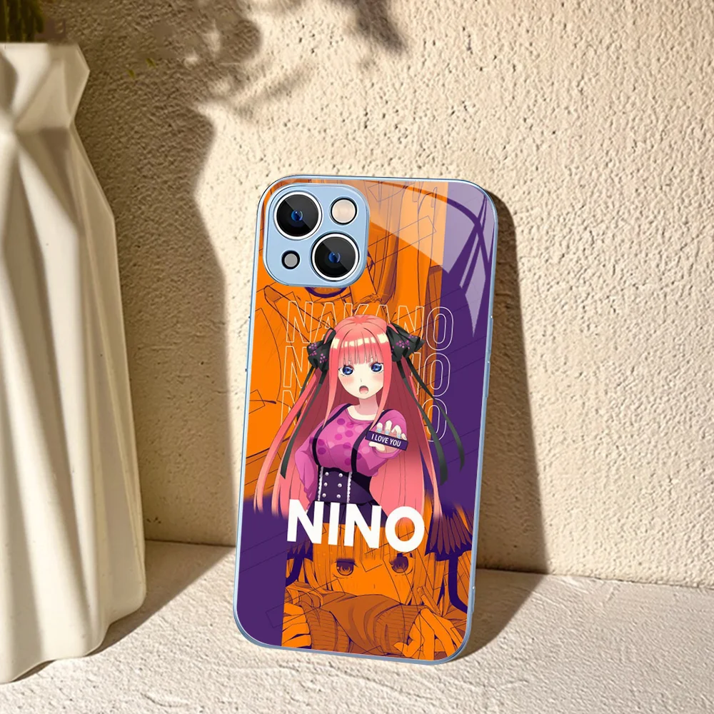 Fictional Character N-Nino N-Nakano Phone Case For IPhone 14 13 12 Mini 11 Pro XS Max X XR 14 Plus Tempered Glass Cover