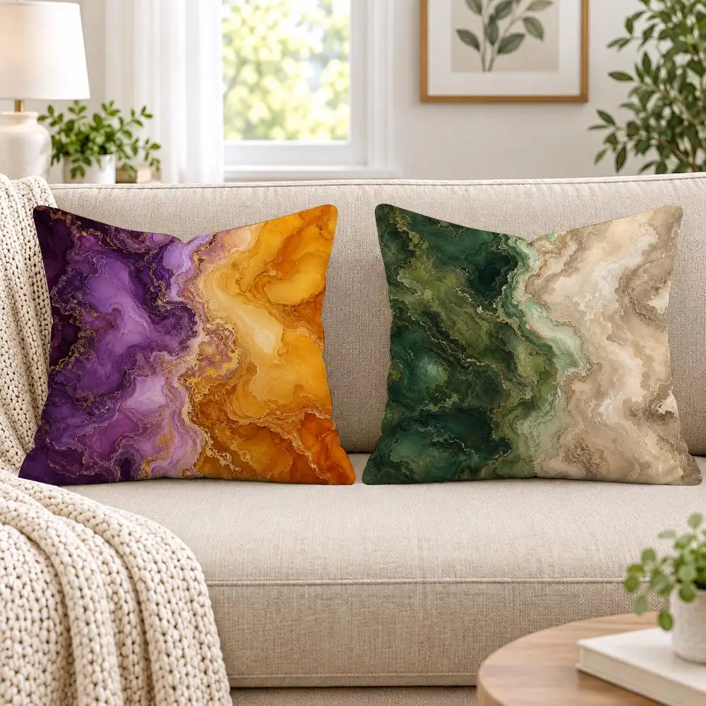 Neutral Earth Tone Abstract Cushion Cover Soft Short Plush Pillow Cases Hidden Zipper Cutecore Sofa Bedroom Home Decor Gift