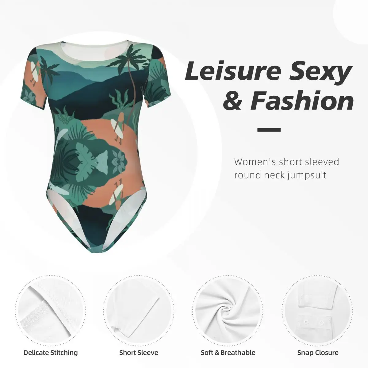 One Piece Swimsuits for Women, Crew Neck Bathing Suit, Girl's Short-Sleeved Gifts for Birthday Holiday585666982