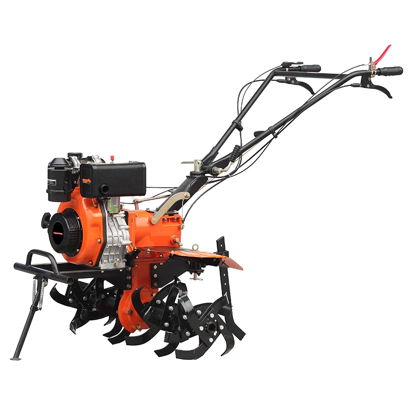 Top Rank 296CC Profession Agricultural Machinery Farm Use Machine Cultivation Land Rotary 7Hp Mini Power Tiller Cultivator