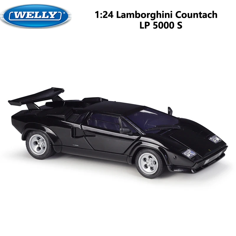 

Высококачественный литая 1:24 модель автомобиля WELLY Lamborghini Countach LP 5000S, гоночный автомобиль, металлический экзотический автомобиль из сплава, игрушка для детей, коллекция