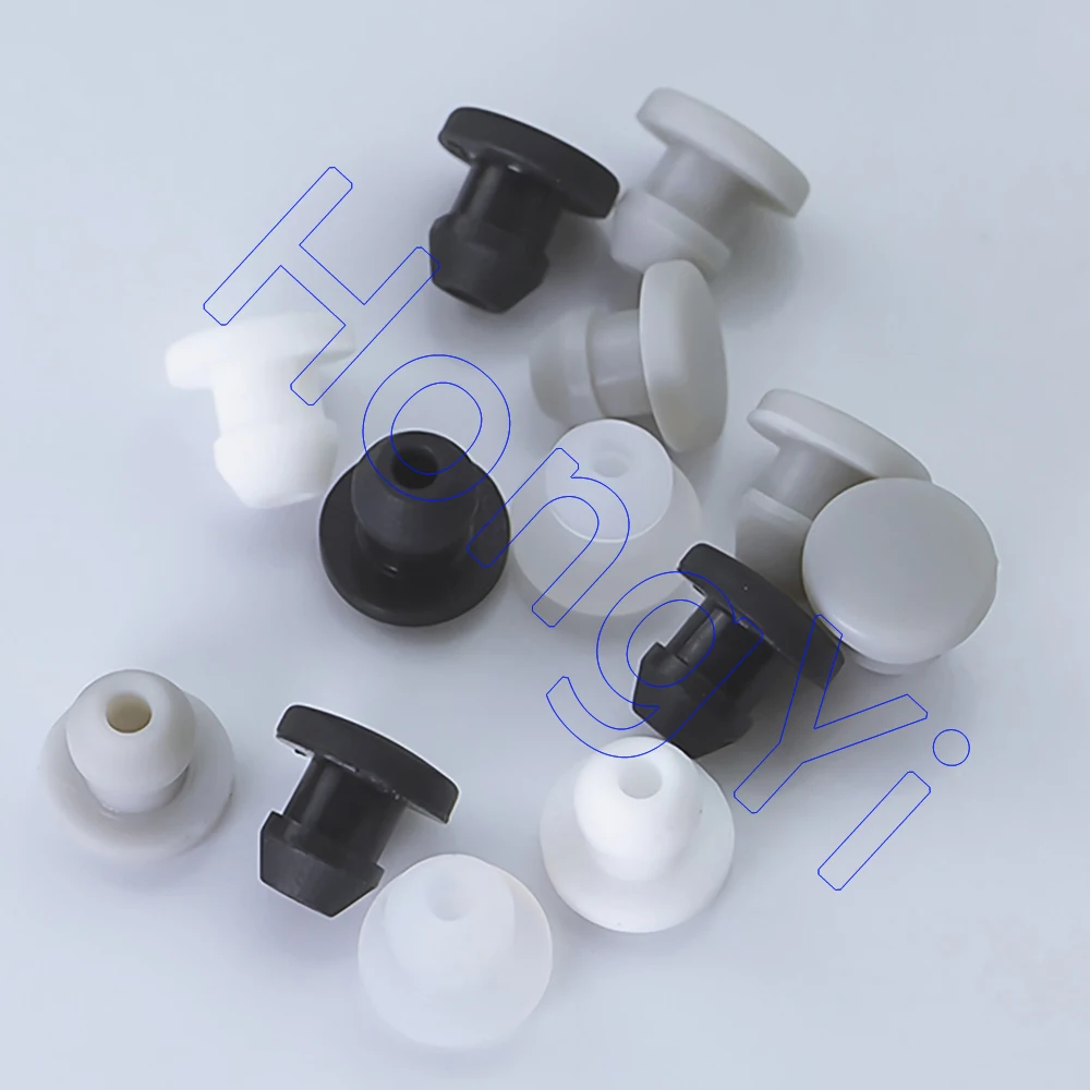 5Pcs Silicone Rubber Snap-on Hole Plug Blanking End Caps Seal Stopper,Solid 2.5 3 3.5 4mm,Hollow 4.5mm to 30mm