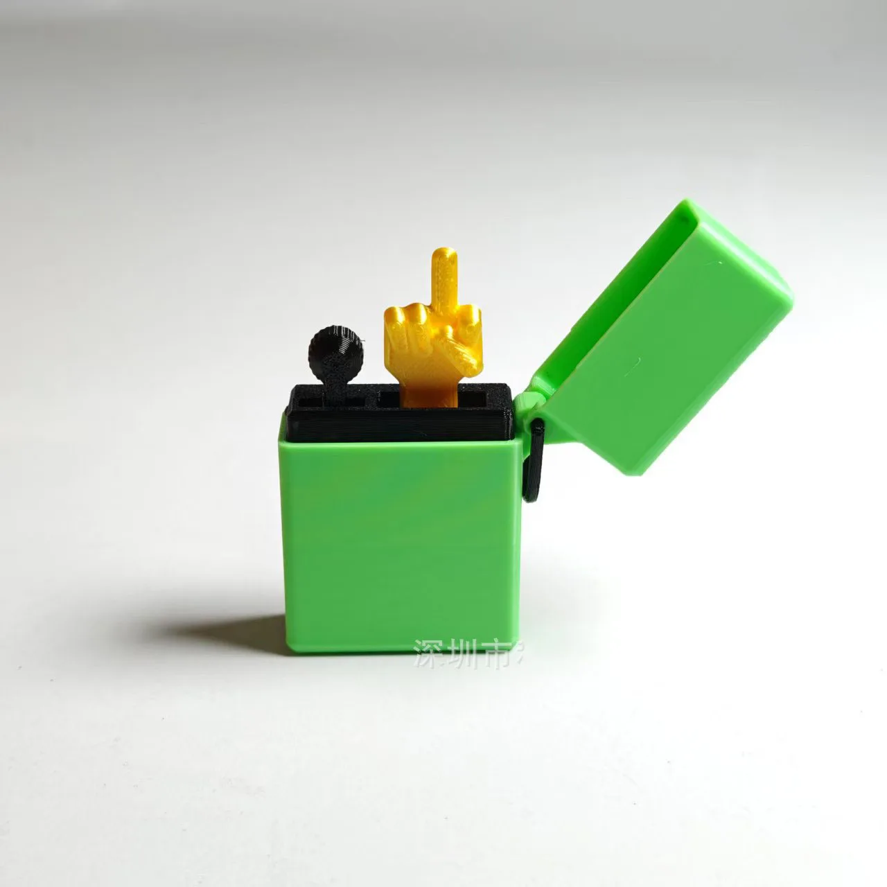 Symulacja druku 3D Zapalniczka na środkowy palec Zabawka na Dzień Przebaczania Śmieszne wyrzucanie Środkowy palec Praktyczne żarty Zabawki