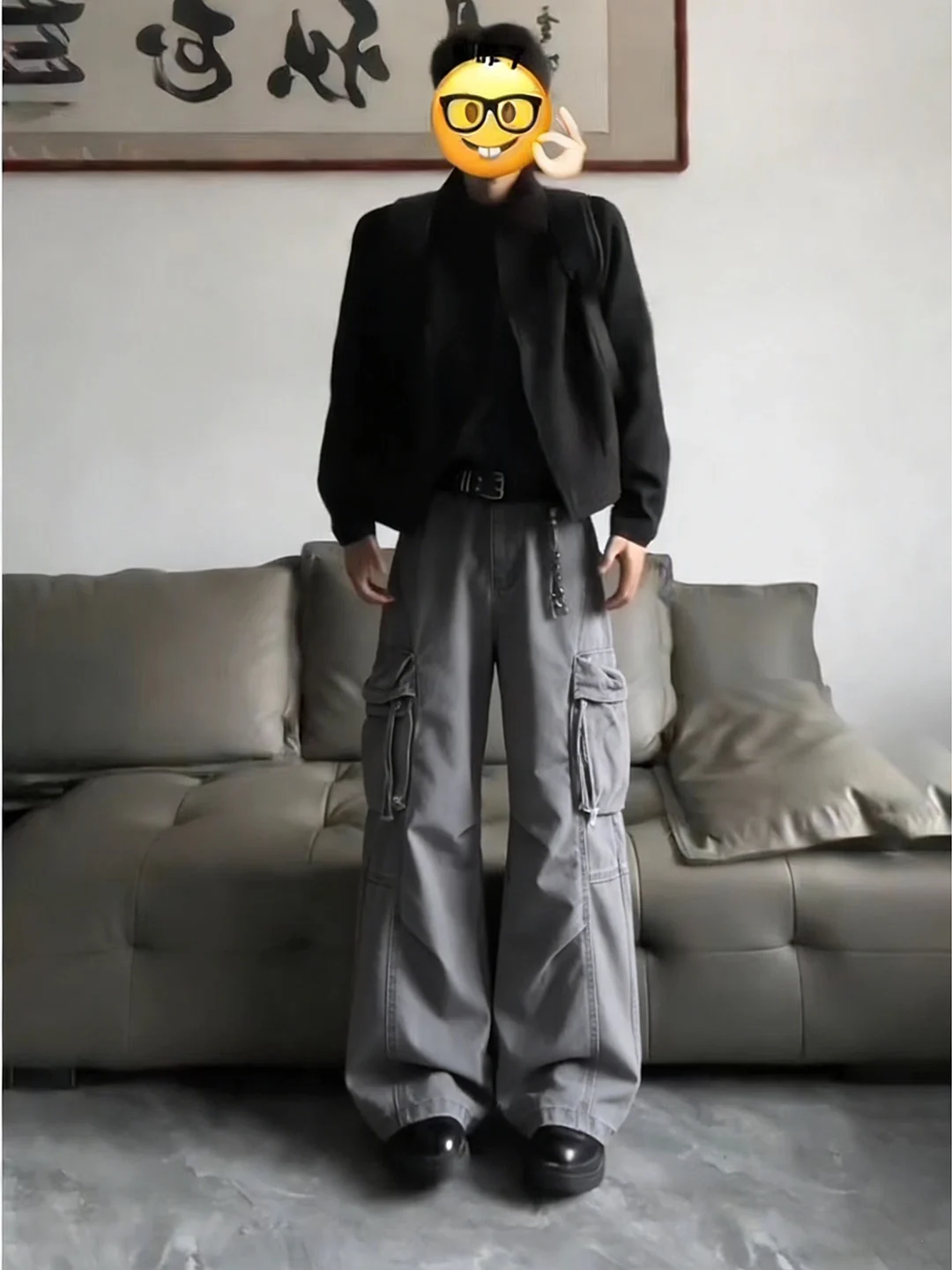 

Мужские джинсы-клеш в стиле workwear, весенние, плотные, с множеством карманов, из денима, повседневные брюки