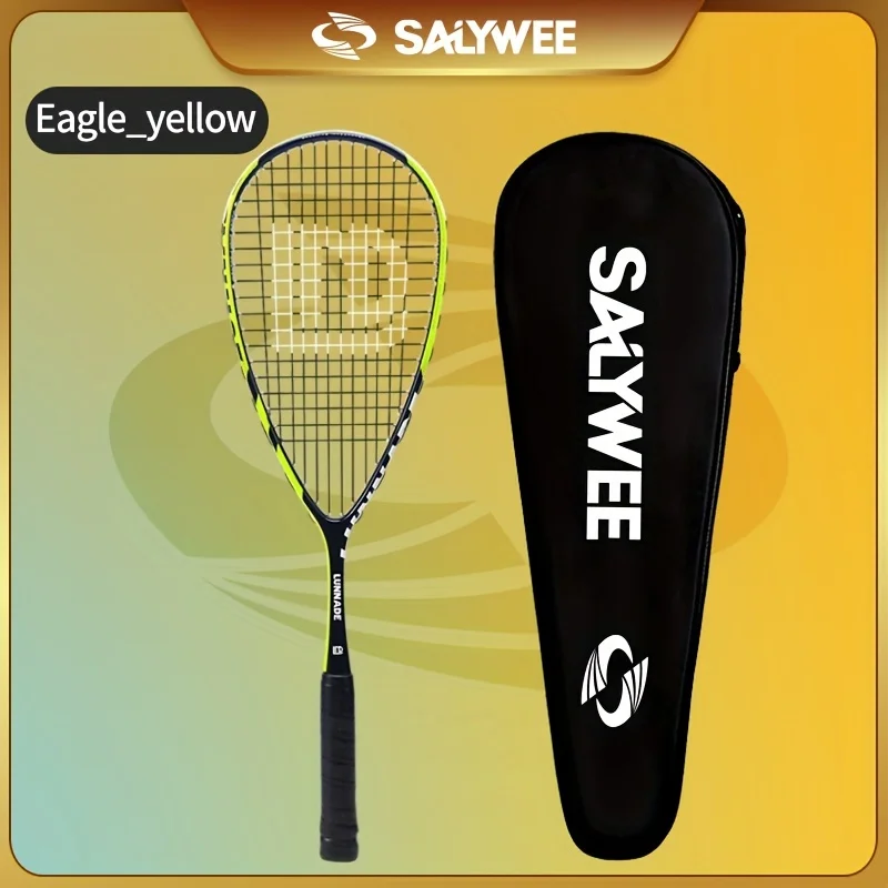 SALYWEE Squash Racket EAGLE, 100% Full Carbon Fibre Ultralight Squash Racquets, Indoor Sports Training Supplies For Men & Women