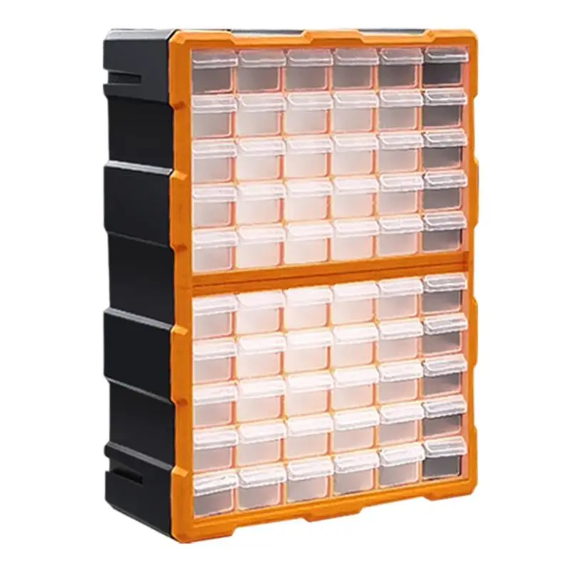 Parts Storage Organizer 60 Drawer Parts Cabinet Easily Stackable Drawer Storage For Hardware Crafts For Garage Organization